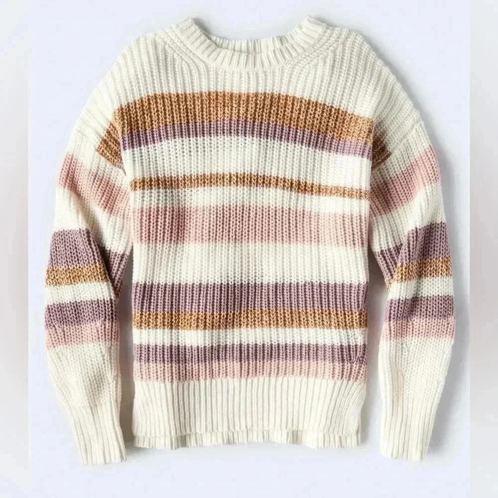 Aéropostale Multi-Stripe Crew Sweater